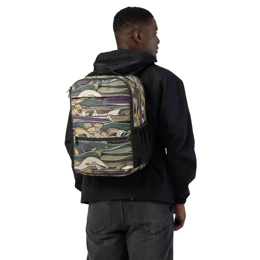 Paleo Drift on Utility Backpack — Back