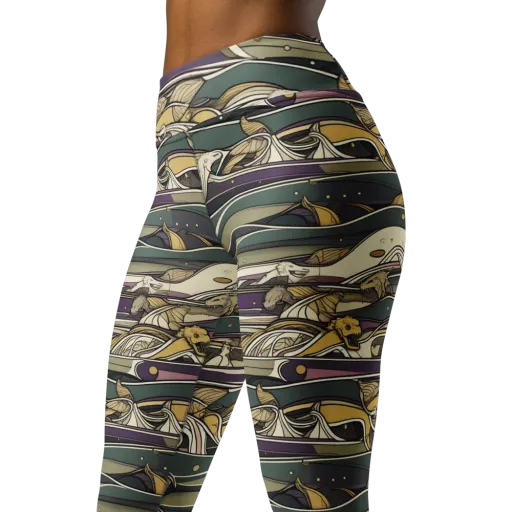 Paleo Drift on a Yoga Leggings