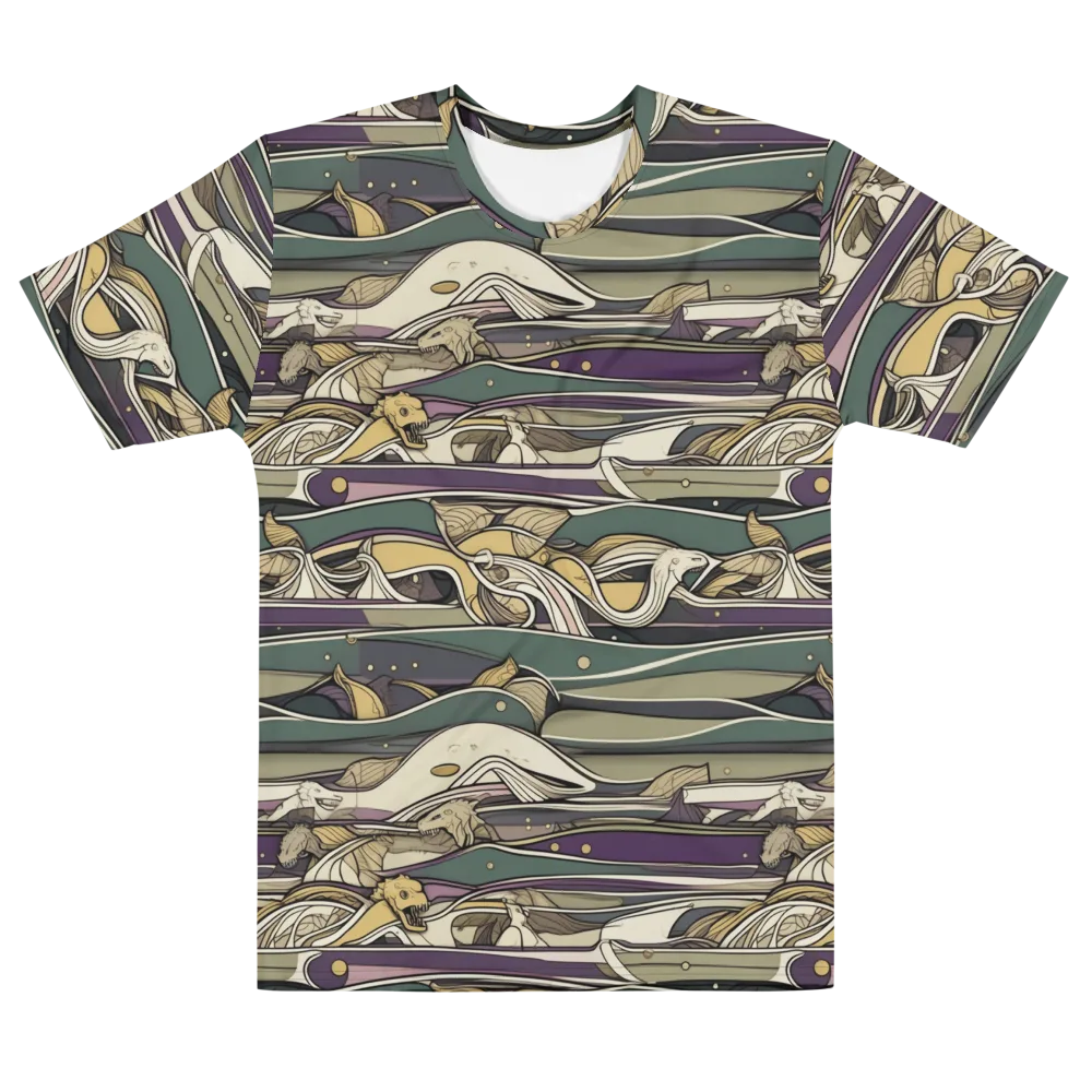 Paleo Drift on Men's Cotton Crew Neck T-Shirt — Front