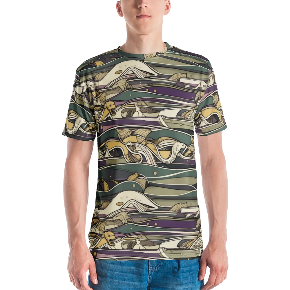 Paleo Drift on Men's Crew Neck T-Shirt — Front