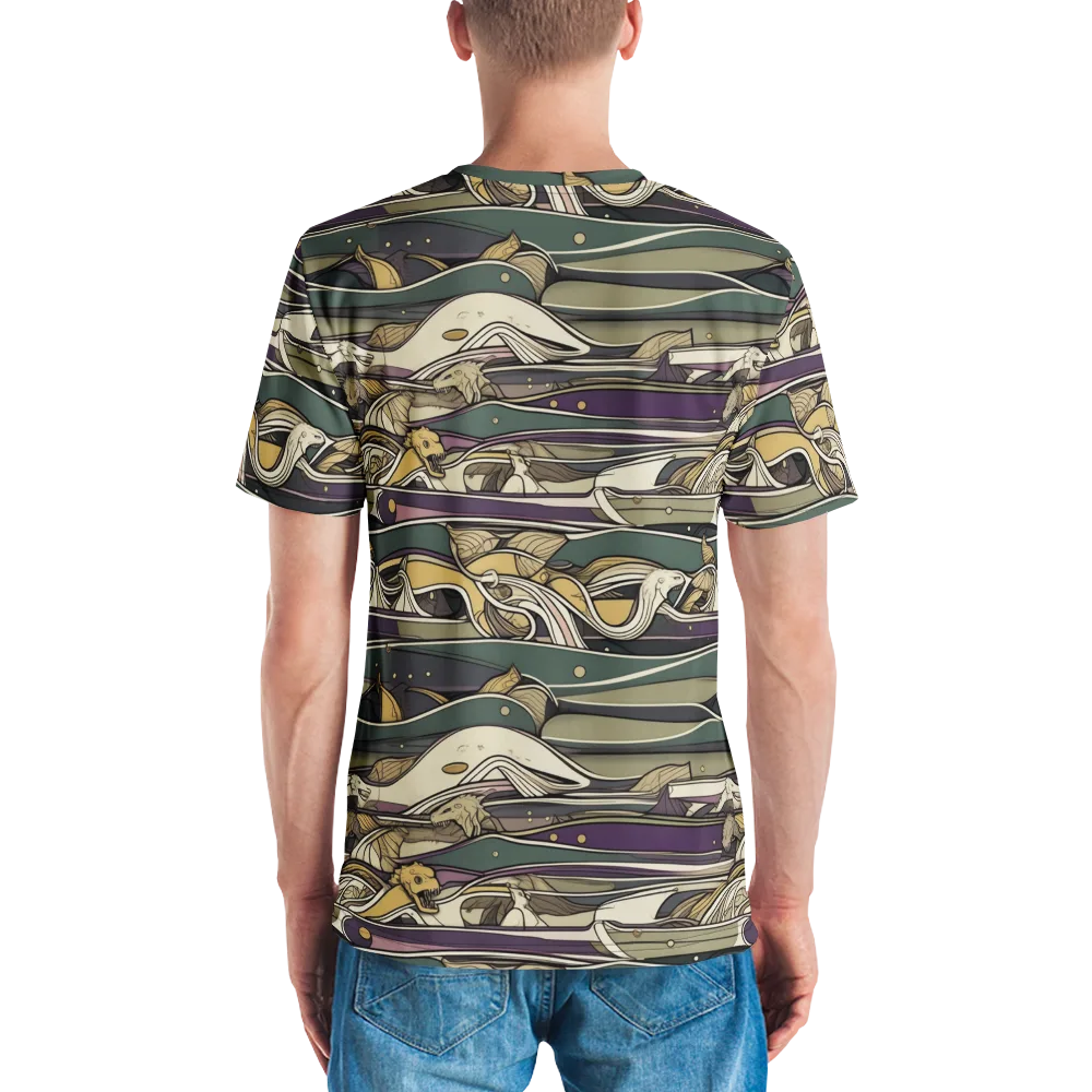 Paleo Drift on Men's Crew Neck T-Shirt — Back
