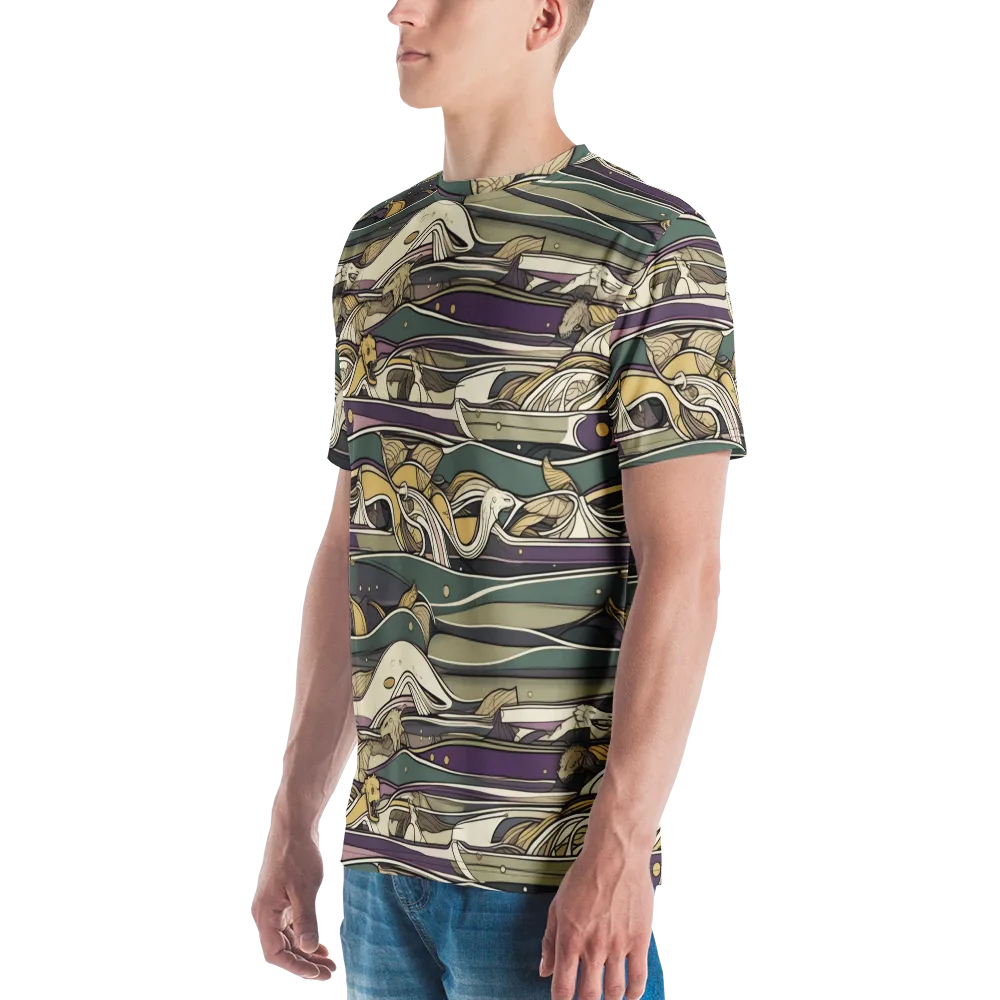 Paleo Drift on Men's Crew Neck T-Shirt — Left