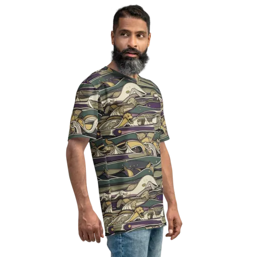 Paleo Drift on a Men's Crew Neck T-Shirt