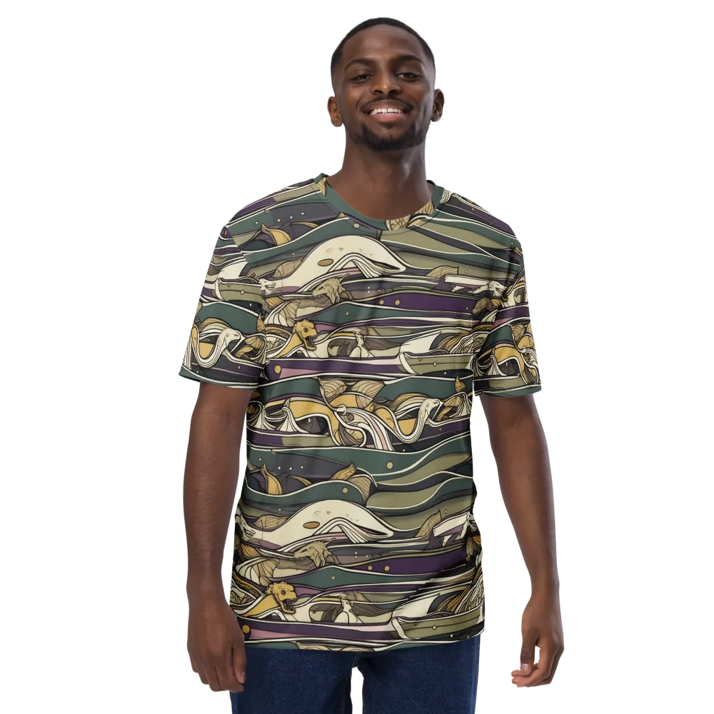 Paleo Drift on Men's Crew Neck T-Shirt — Front