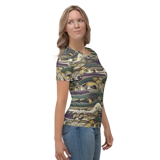 Paleo Drift on a Women's Crew Neck T-Shirt