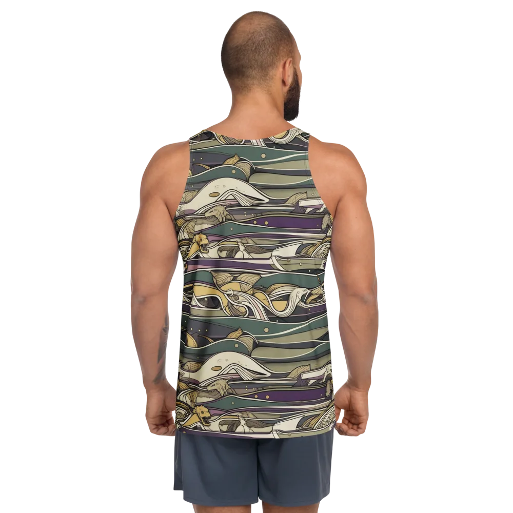 Paleo Drift on Men's Tank Top — Back