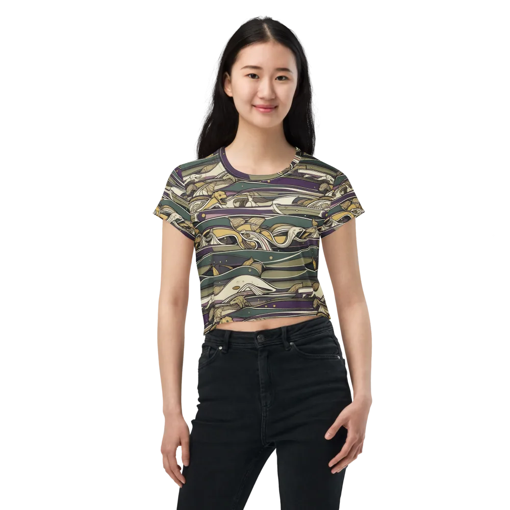 Paleo Drift on Crop Tee — Front