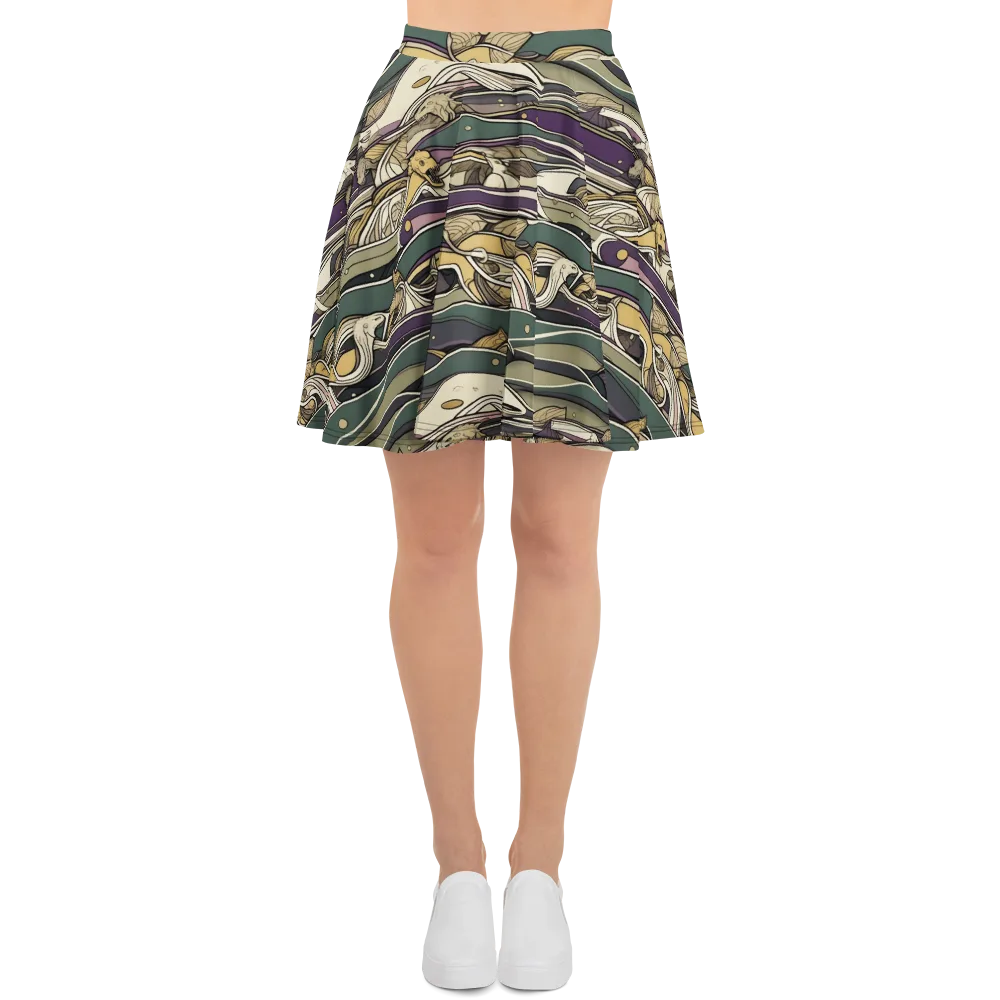 Paleo Drift on Skater Skirt — Front