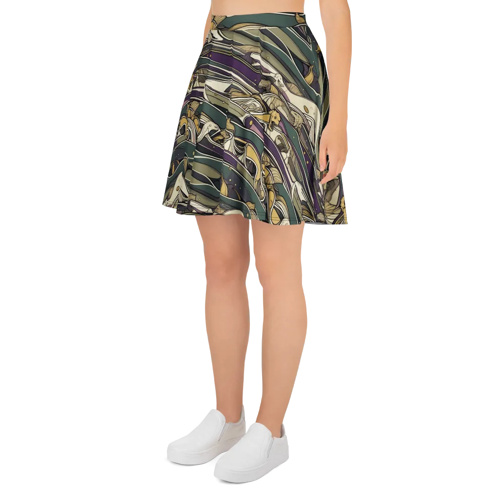 Paleo Drift on Skater Skirt — Left