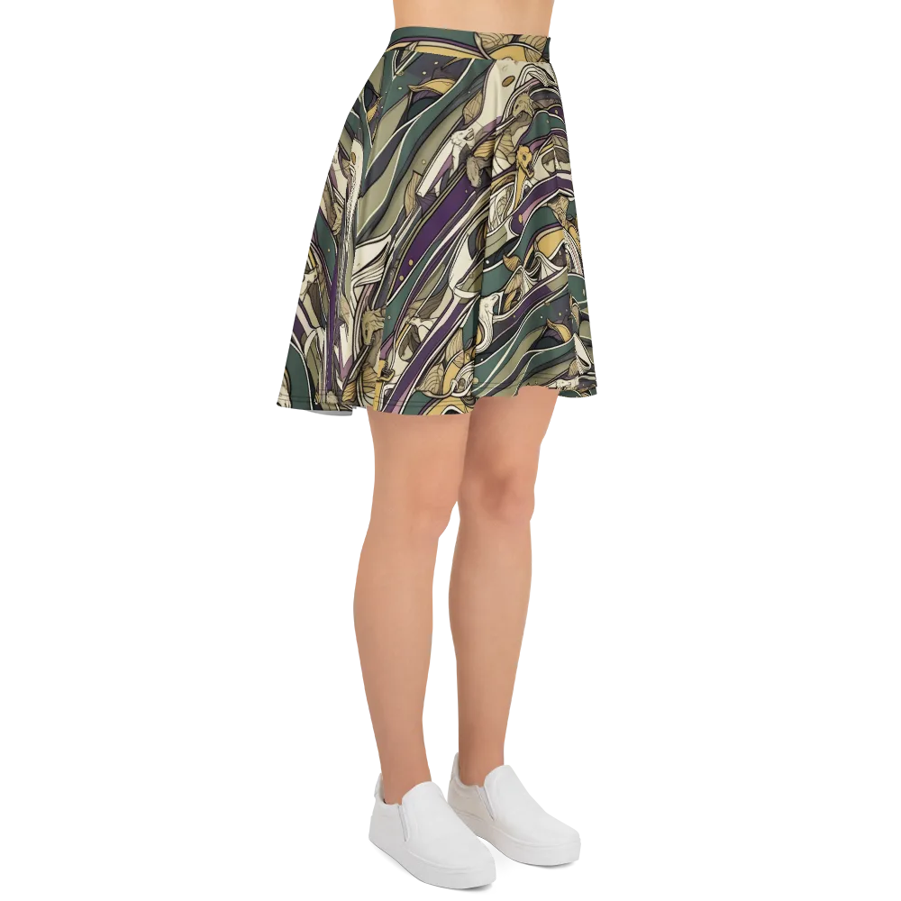 Paleo Drift on Skater Skirt — Right