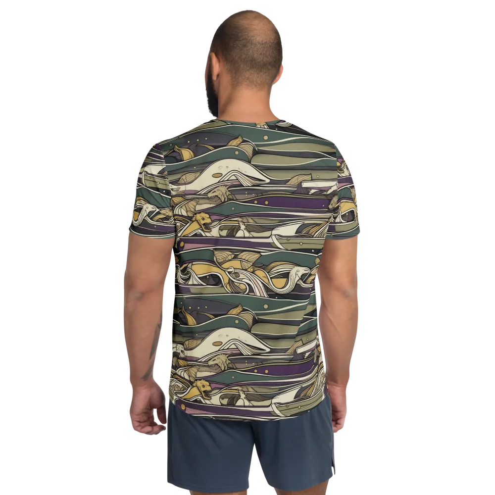 Paleo Drift on Men's Athletic T-Shirt — Back