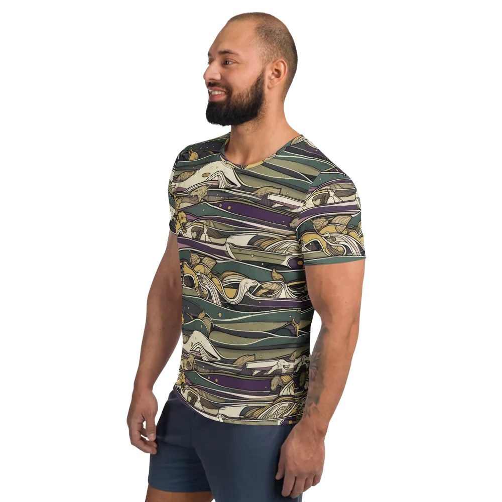 Paleo Drift on Men's Athletic T-Shirt — Left