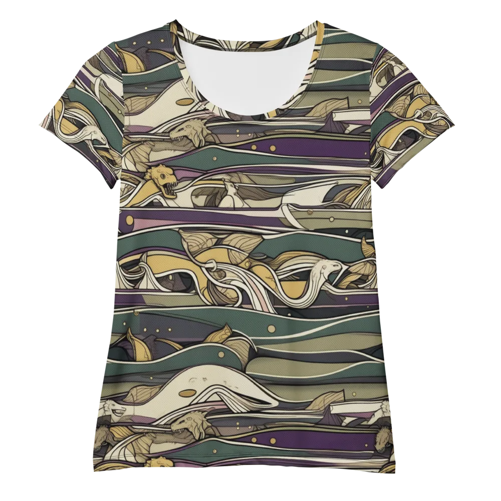 Paleo Drift on Women's Athletic T-Shirt — Front