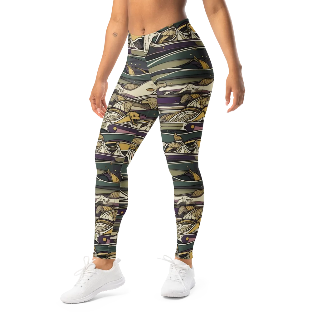 Paleo Drift on Leggings — Left Front