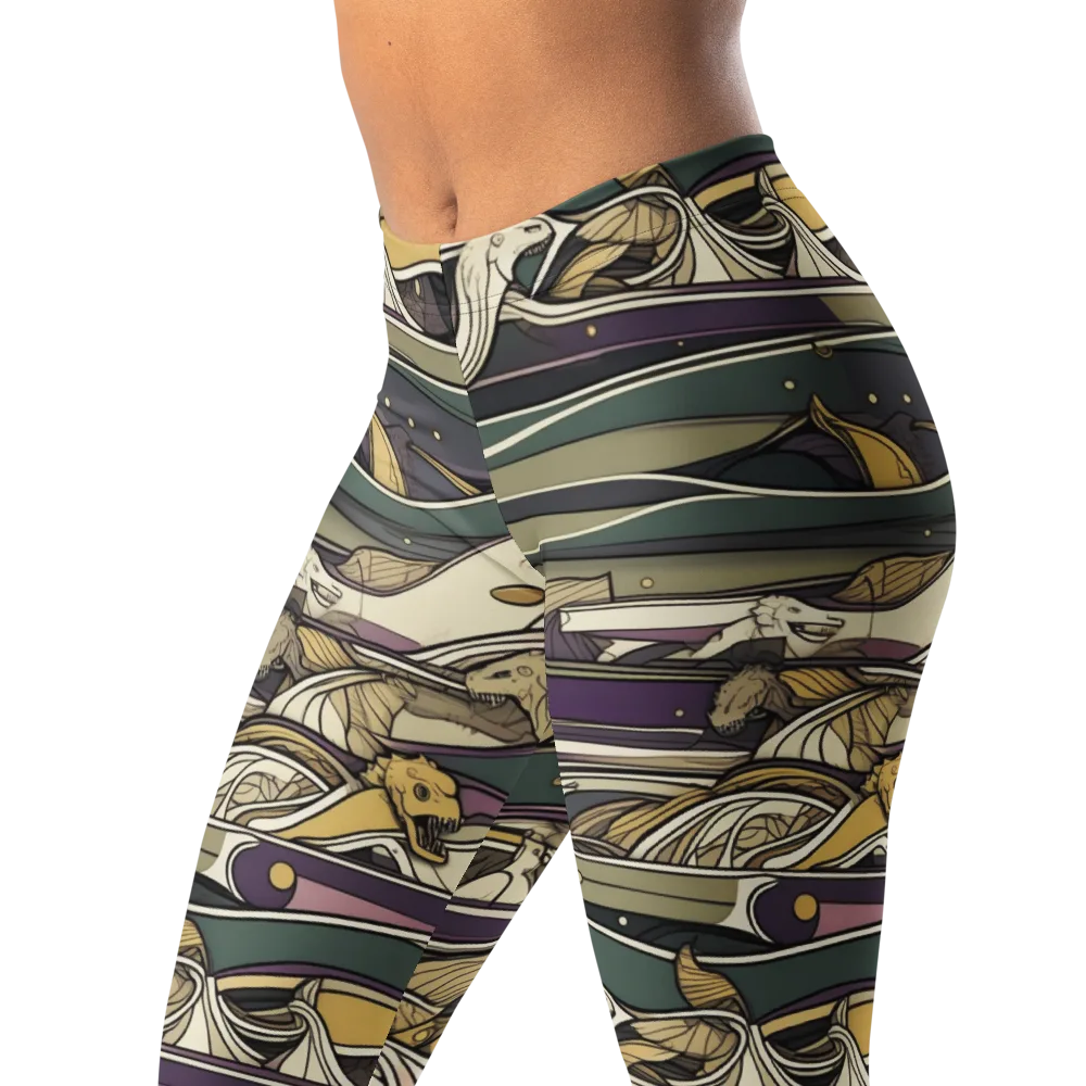Paleo Drift on Leggings — Left Front