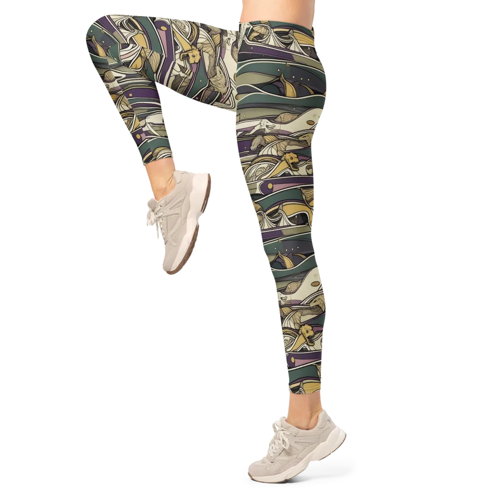 Paleo Drift on Leggings — Left
