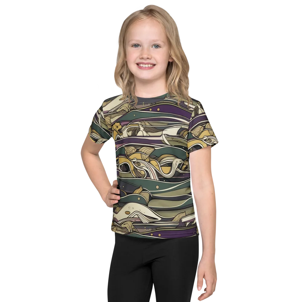 Paleo Drift on Kids Crew Neck T-Shirt — Front