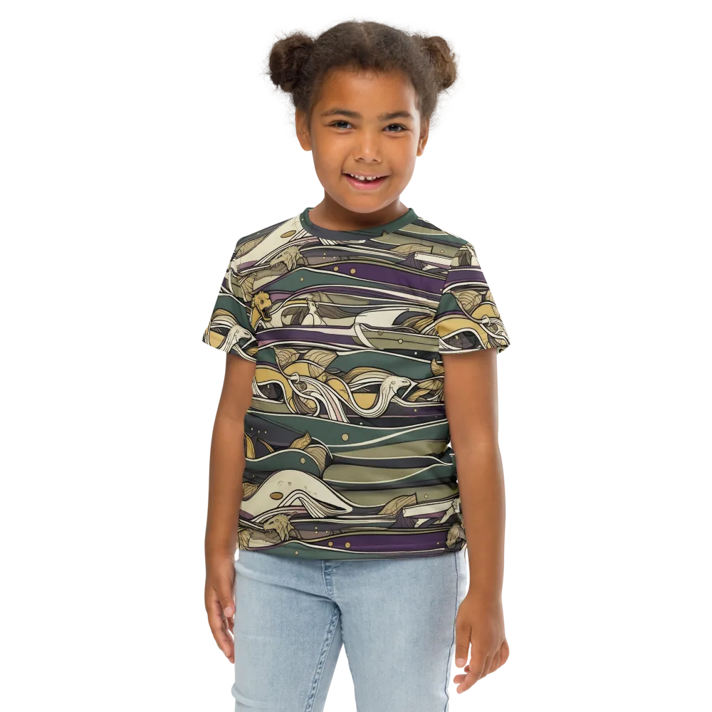 Paleo Drift on Kids Crew Neck T-Shirt — Front