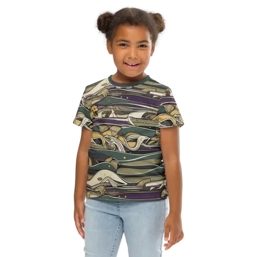 Paleo Drift on a Kids Crew Neck T-Shirt