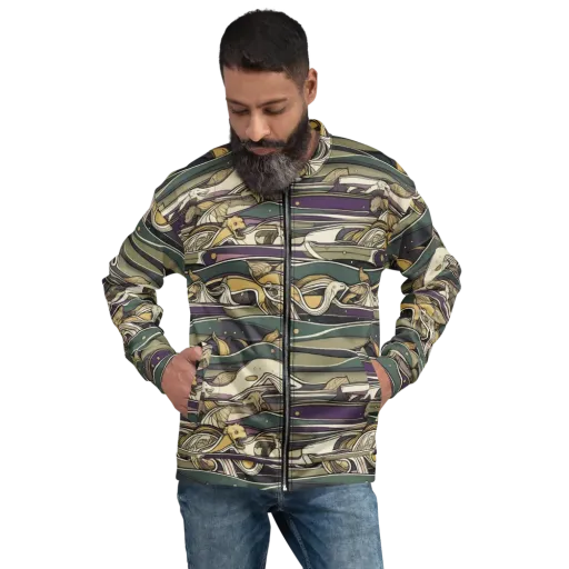 Paleo Drift on a Bomber Jacket