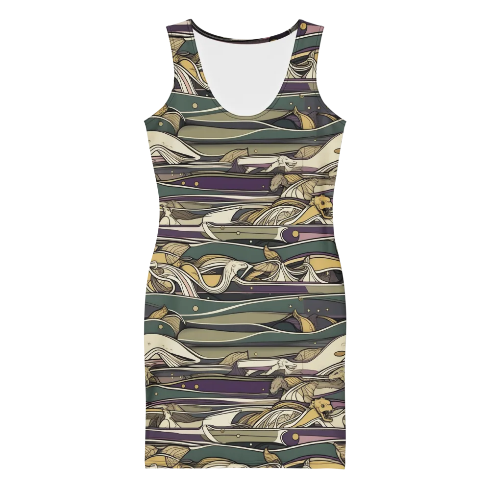Paleo Drift on Bodycon Dress — Front