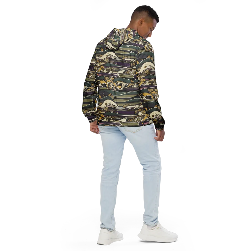 Paleo Drift on Men's Windbreaker — Back