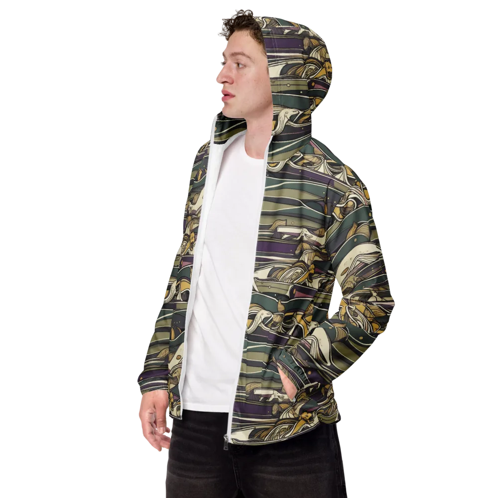 Paleo Drift on Men's Windbreaker — Left Front