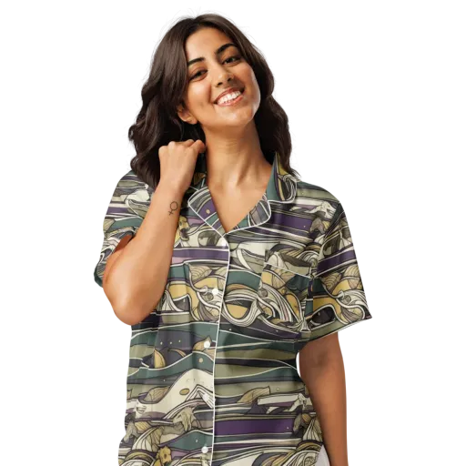 Paleo Drift on a Women's Short Sleeve Pajama Top