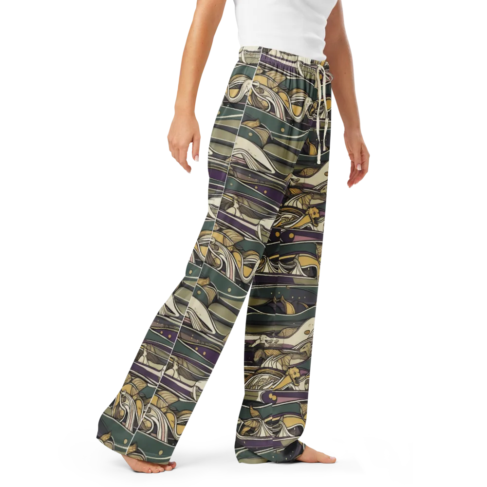 Paleo Drift on Women's Pajama Pants — Right Front