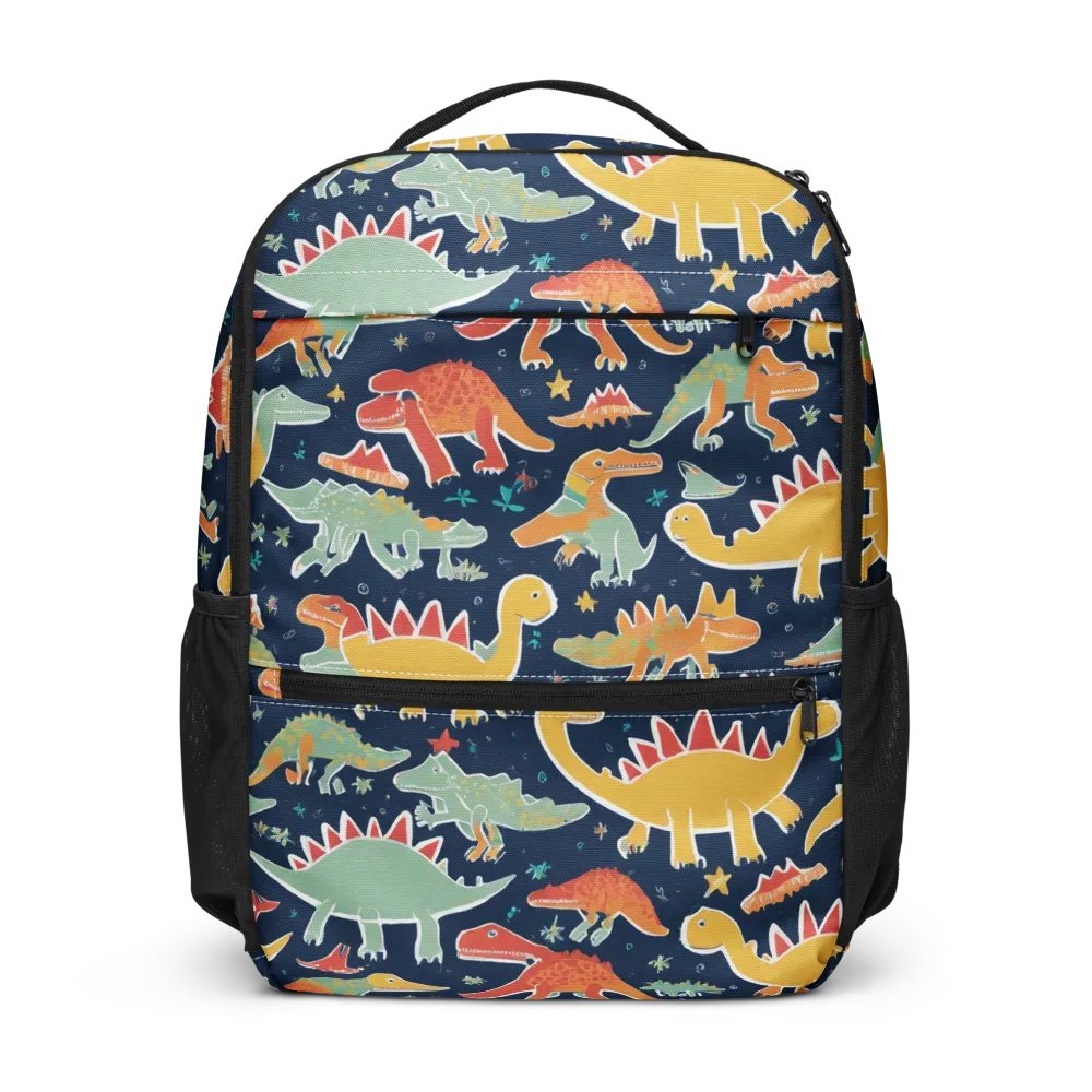 Dino Disco on Utility Backpack — Front