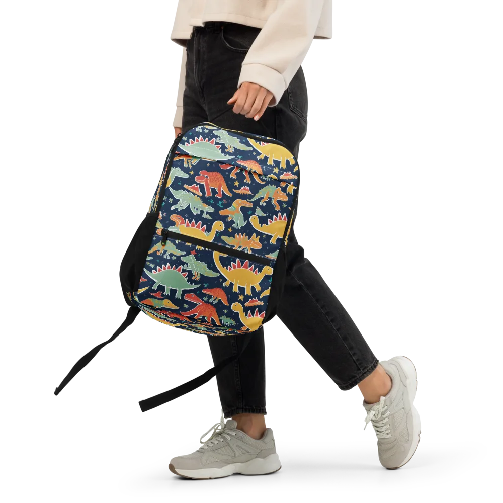 Dino Disco on Utility Backpack — Front