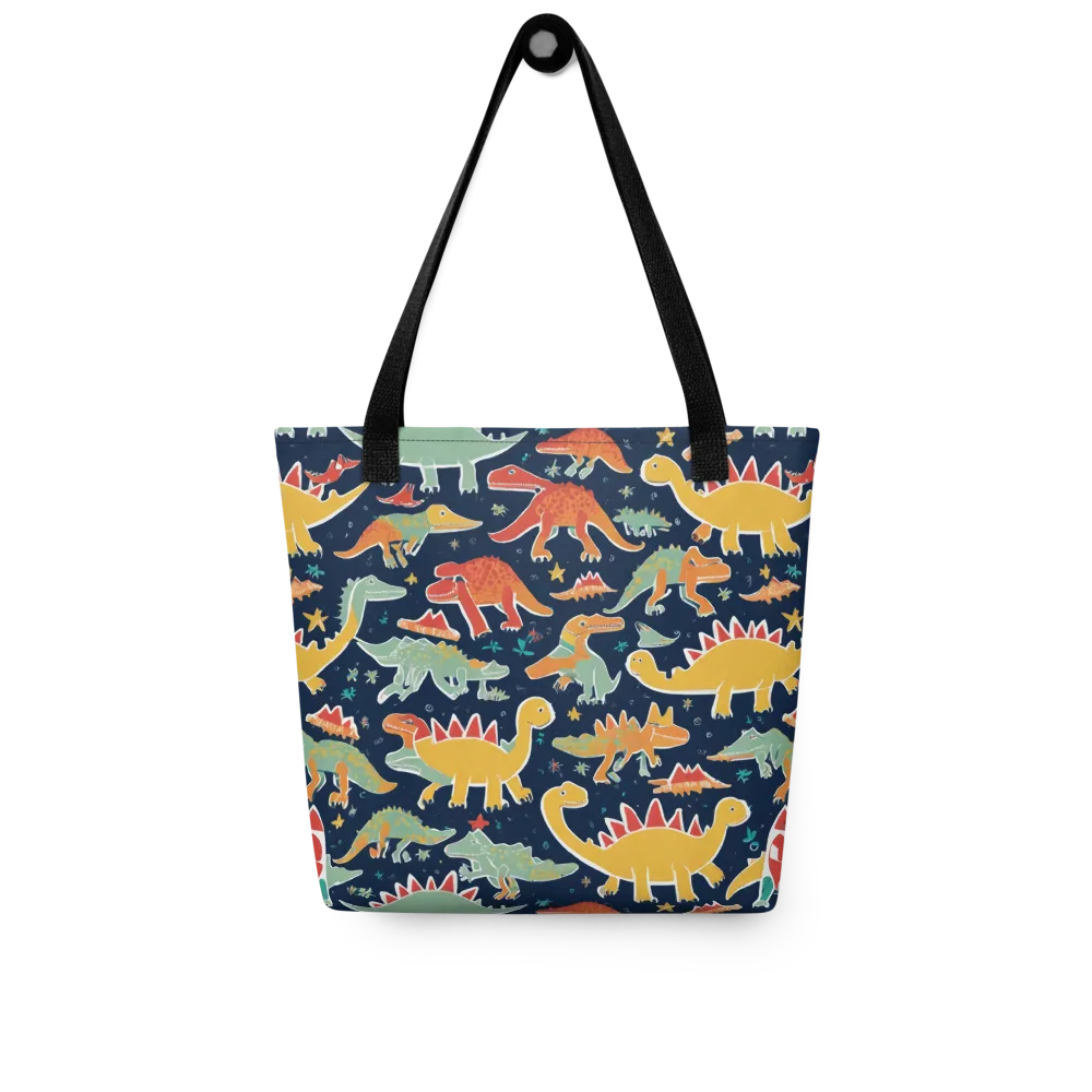 Dino Disco on Tote Bag — Front