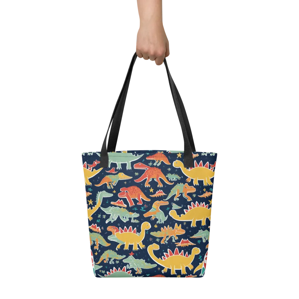 Dino Disco on Tote Bag — Front