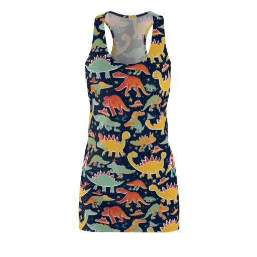 Dino Disco on a Racerback Dress