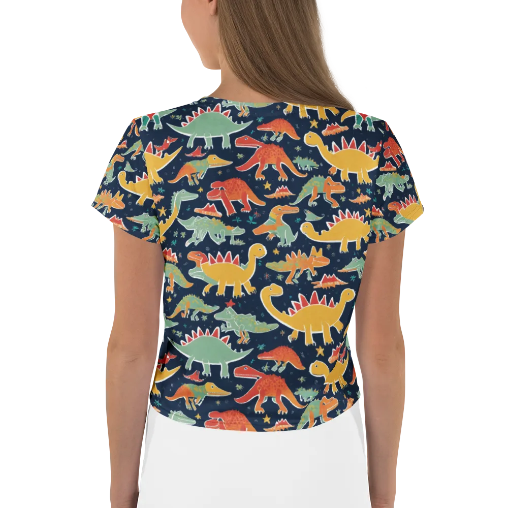 Dino Disco on Crop Tee — Back