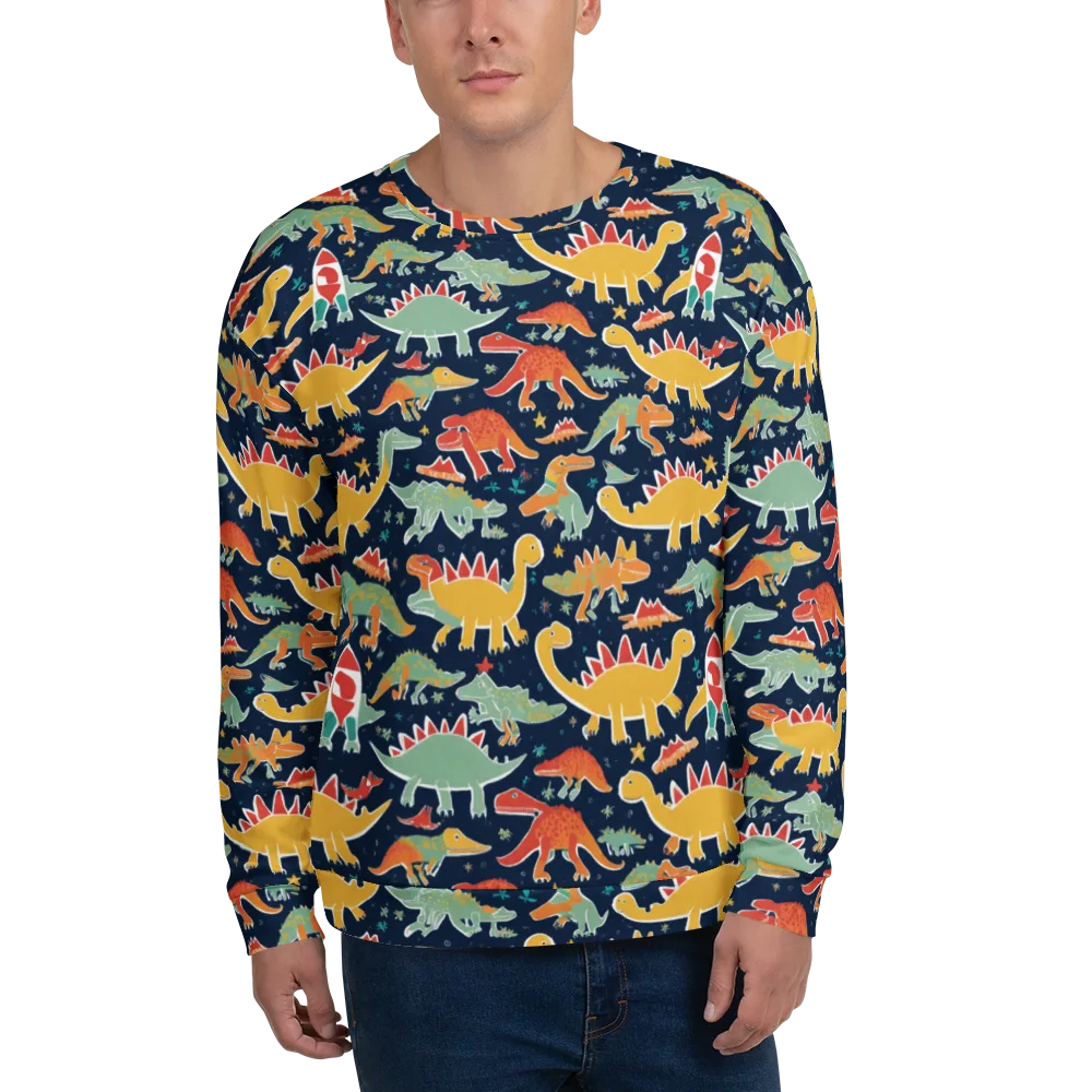 Dino Disco on Sweatshirt — Front