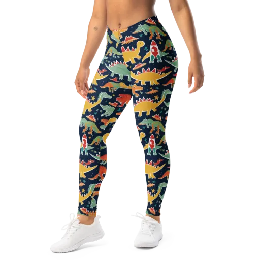 Dino Disco on a Leggings