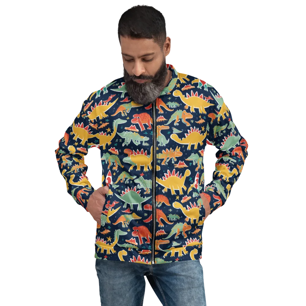 Dino Disco on Bomber Jacket — Front