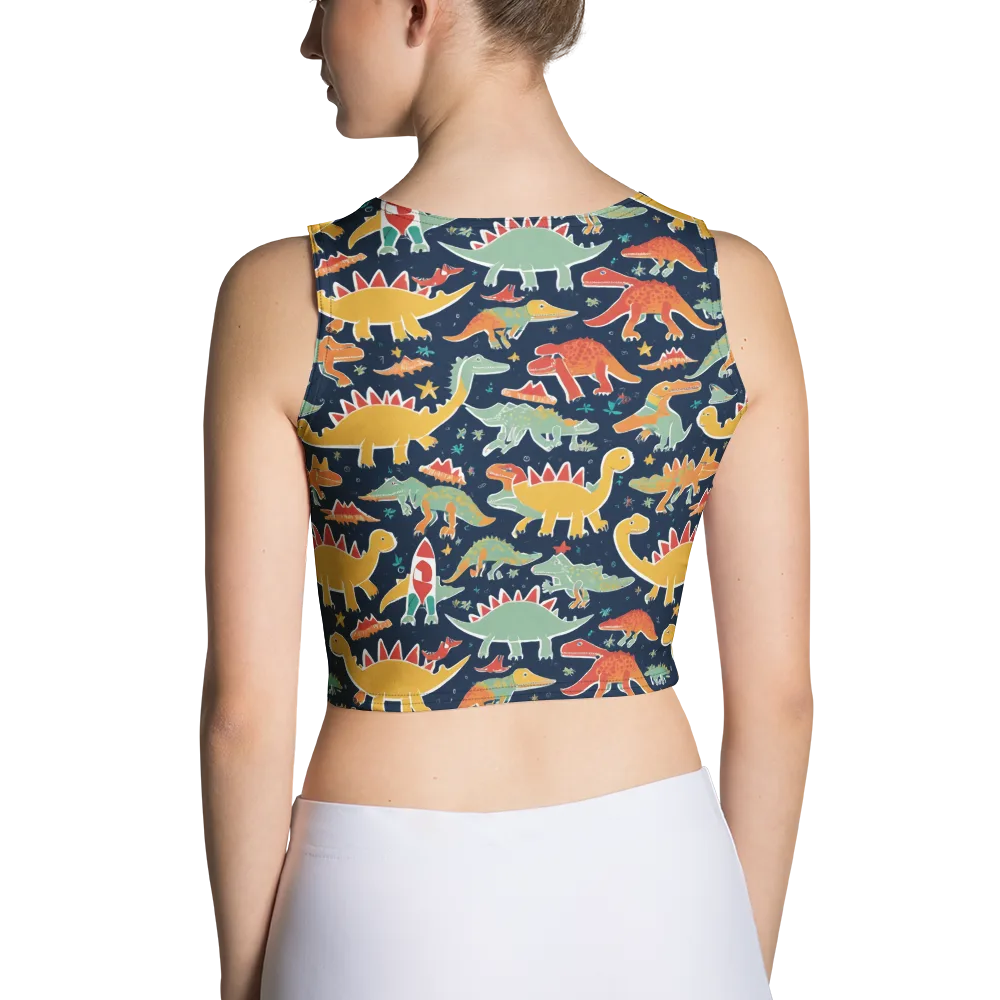Dino Disco on Crop Top — Back