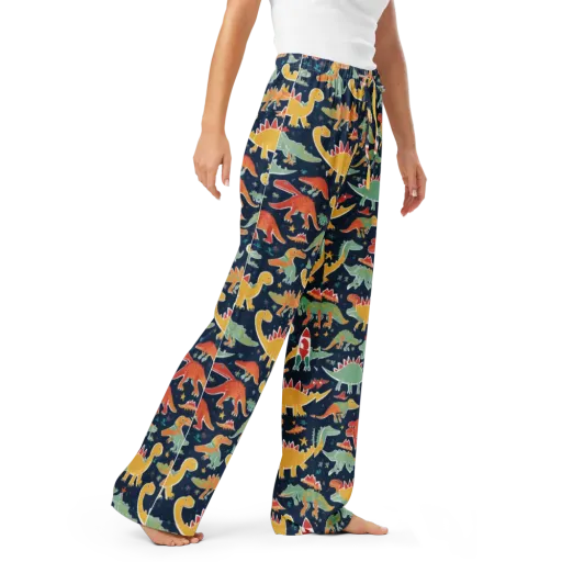 Dino Disco on a Women's Pajama Pants