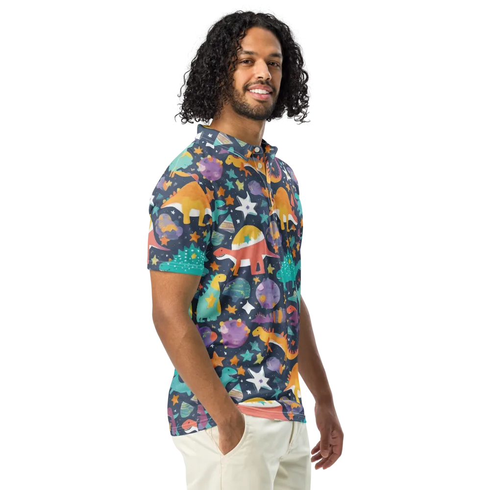 Dino Starfield on Men's Slim Fit Polo Shirt — Right Front