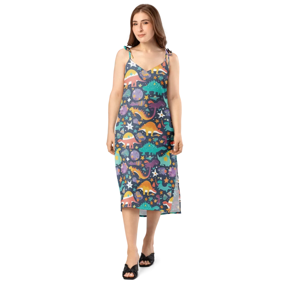 Dino Starfield on Slip Dress — Front
