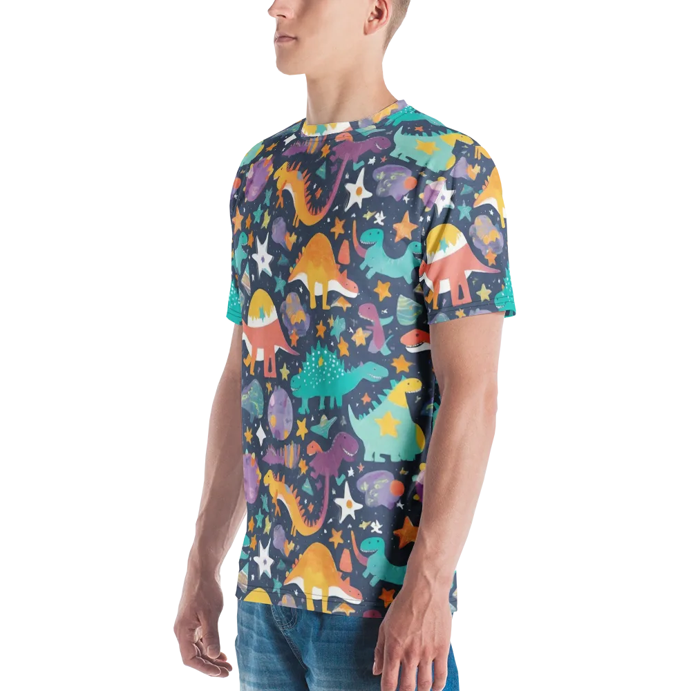 Dino Starfield on Men's Crew Neck T-Shirt — Left
