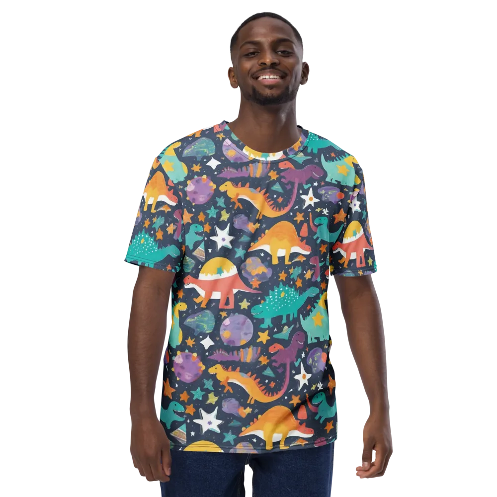 Dino Starfield on Men's Crew Neck T-Shirt — Front