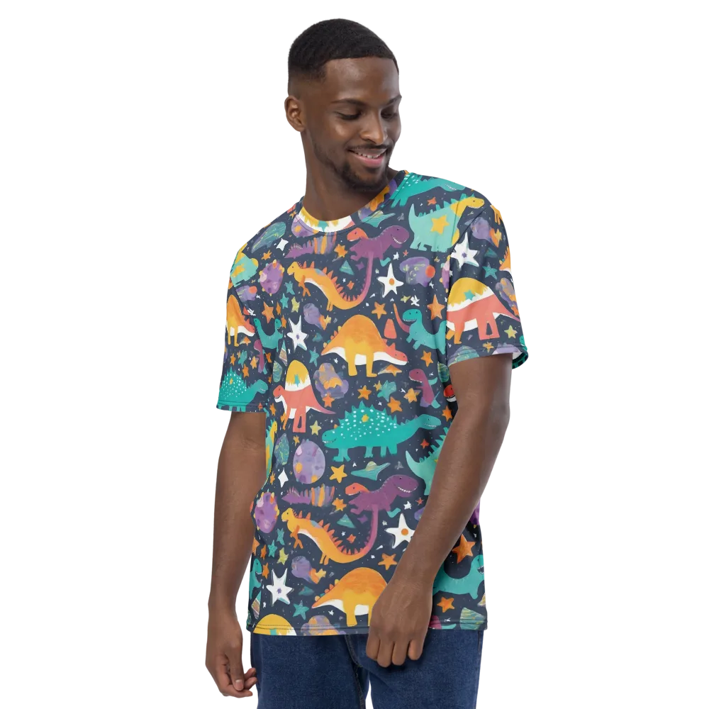 Dino Starfield on Men's Crew Neck T-Shirt — Left