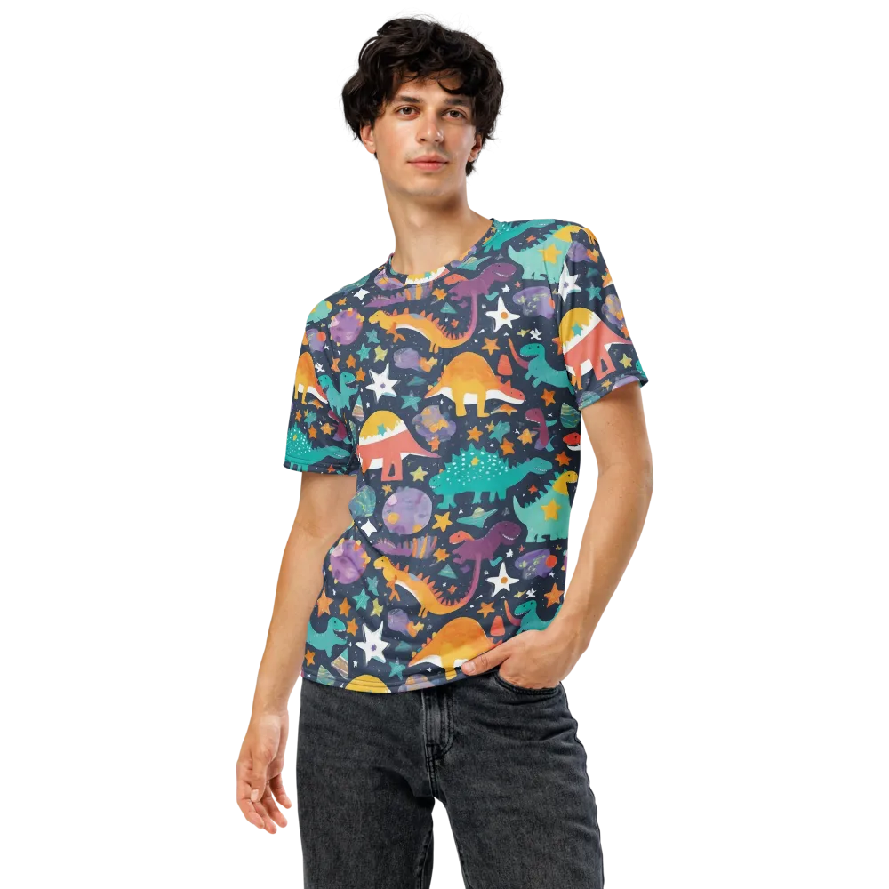 Dino Starfield on Men's Crew Neck T-Shirt — Front