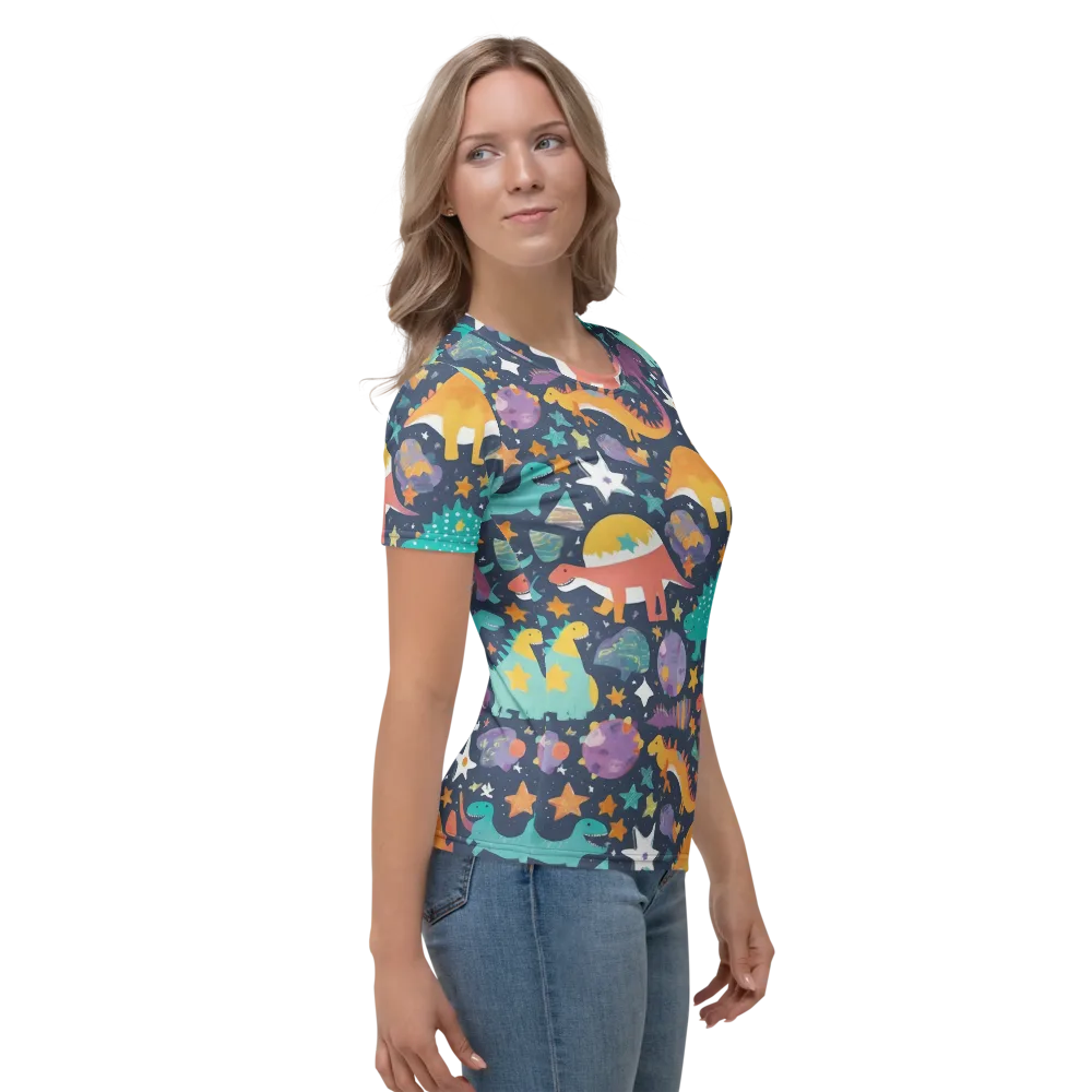 Dino Starfield on Women's Crew Neck T-Shirt — Right