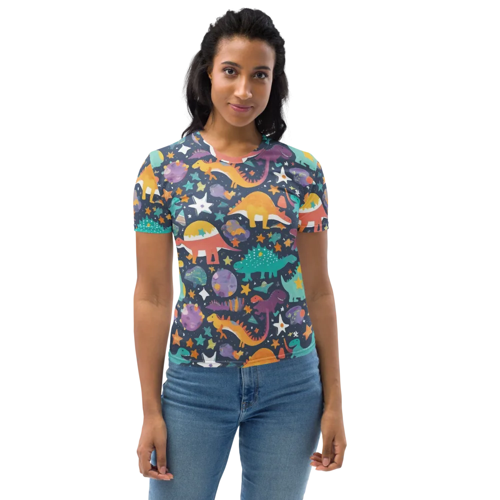 Dino Starfield on Women's Crew Neck T-Shirt — Front