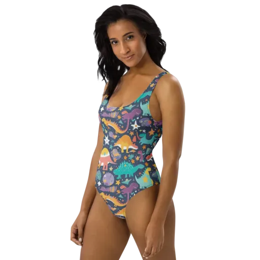 Dino Starfield on a One-Piece Swimsuit