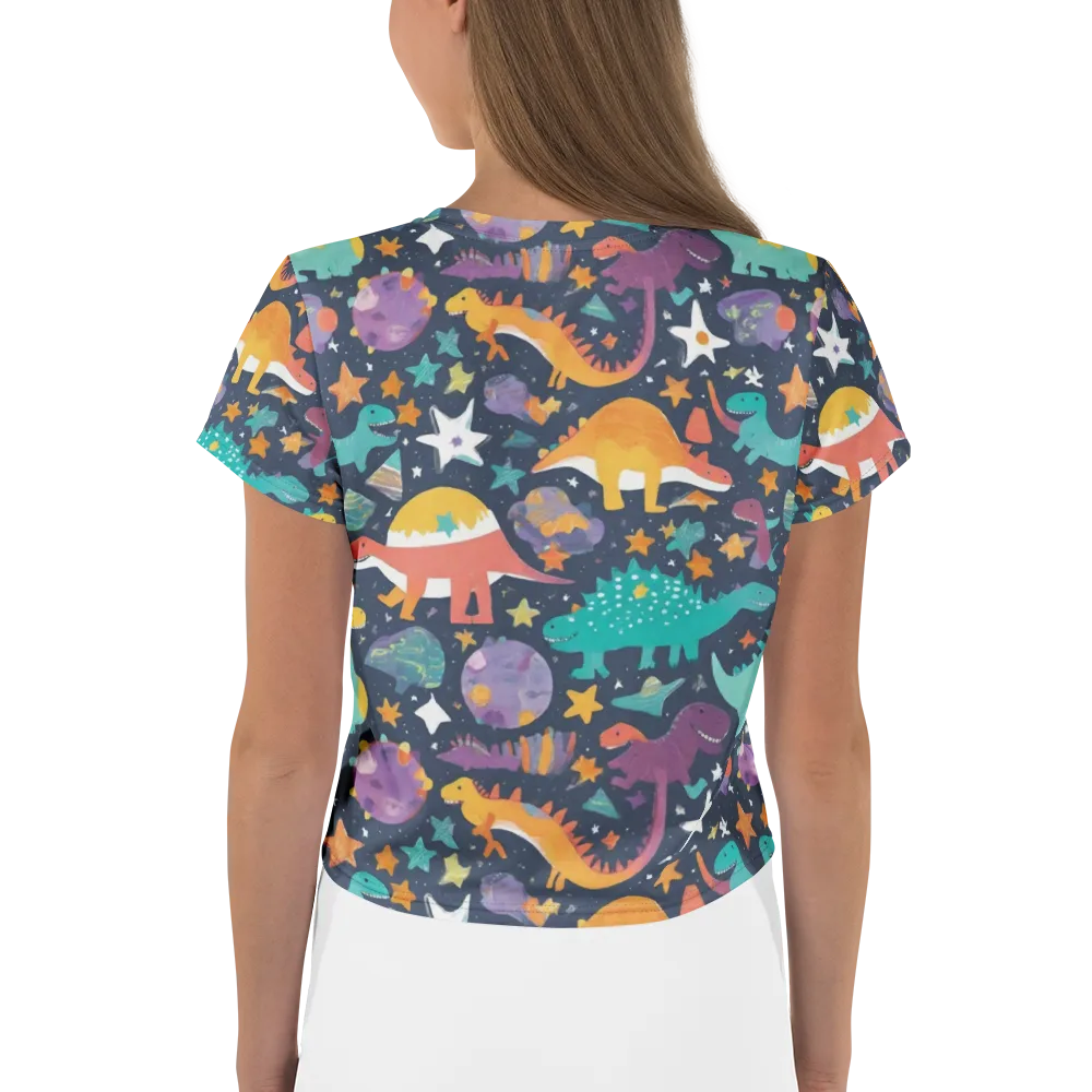 Dino Starfield on Crop Tee — Back